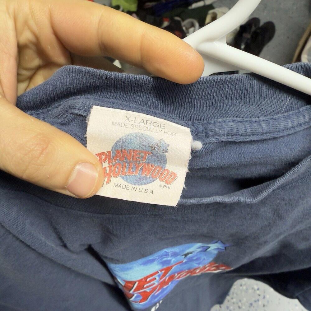 Vintage 90s Planet Hollywood Honolulu Shirt Faded 1991 - Picture 4 of 5